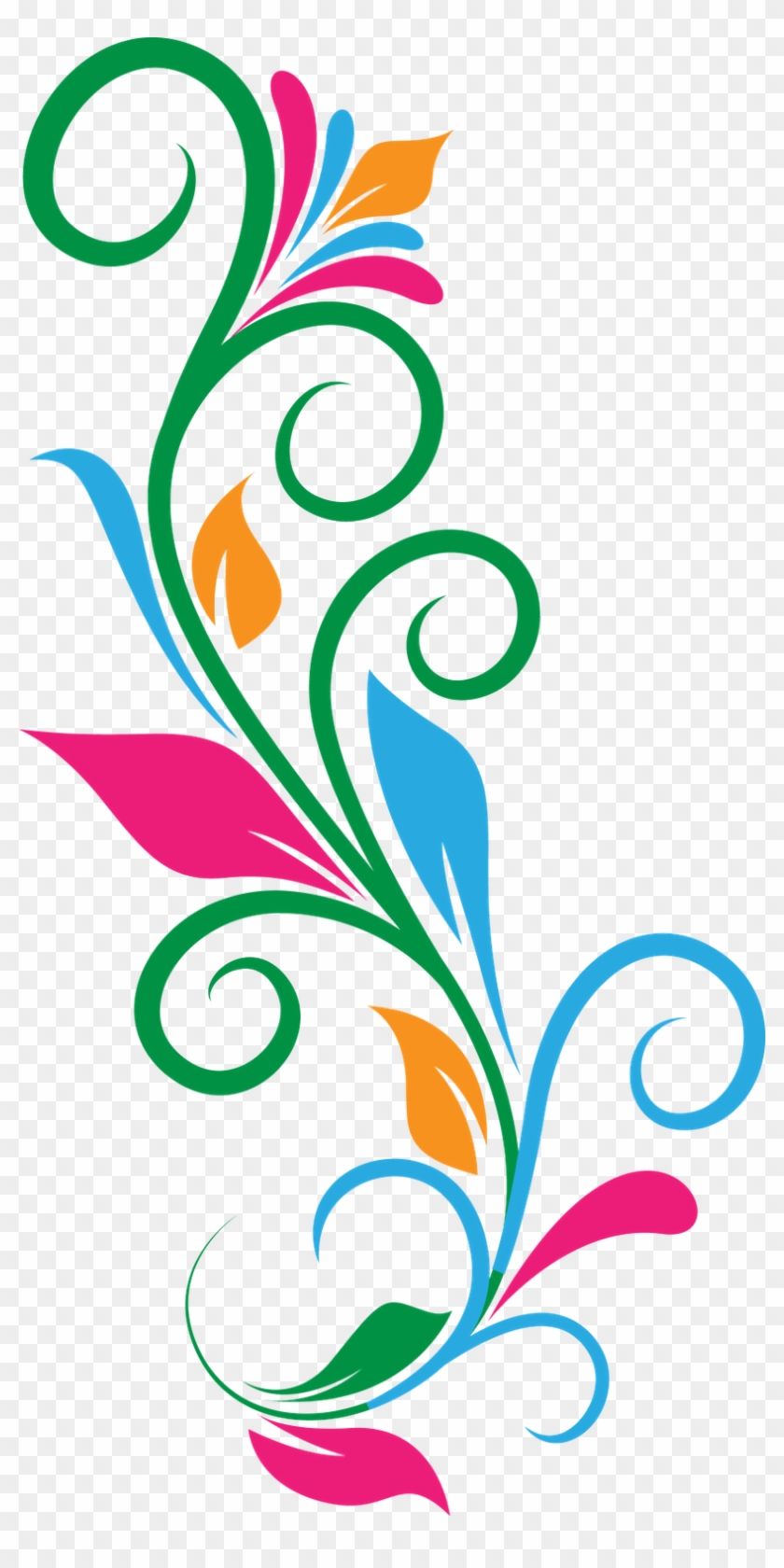 Clip Arts Related To - Colorful Floral Designs Png #66333
