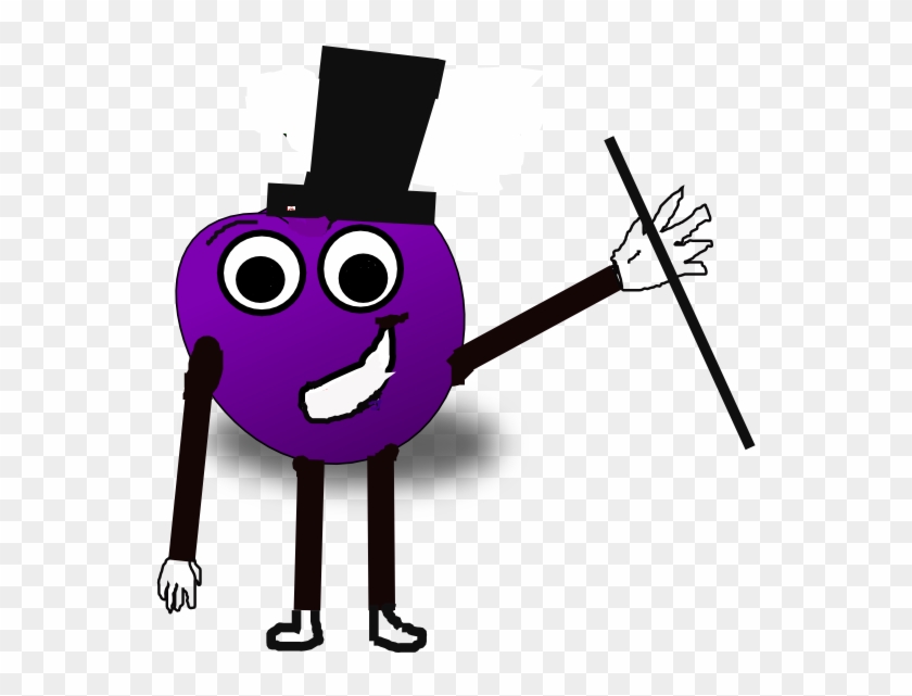 Plumb Prune Dancing In The Rain Clip Art - Prune Clip Art #66415