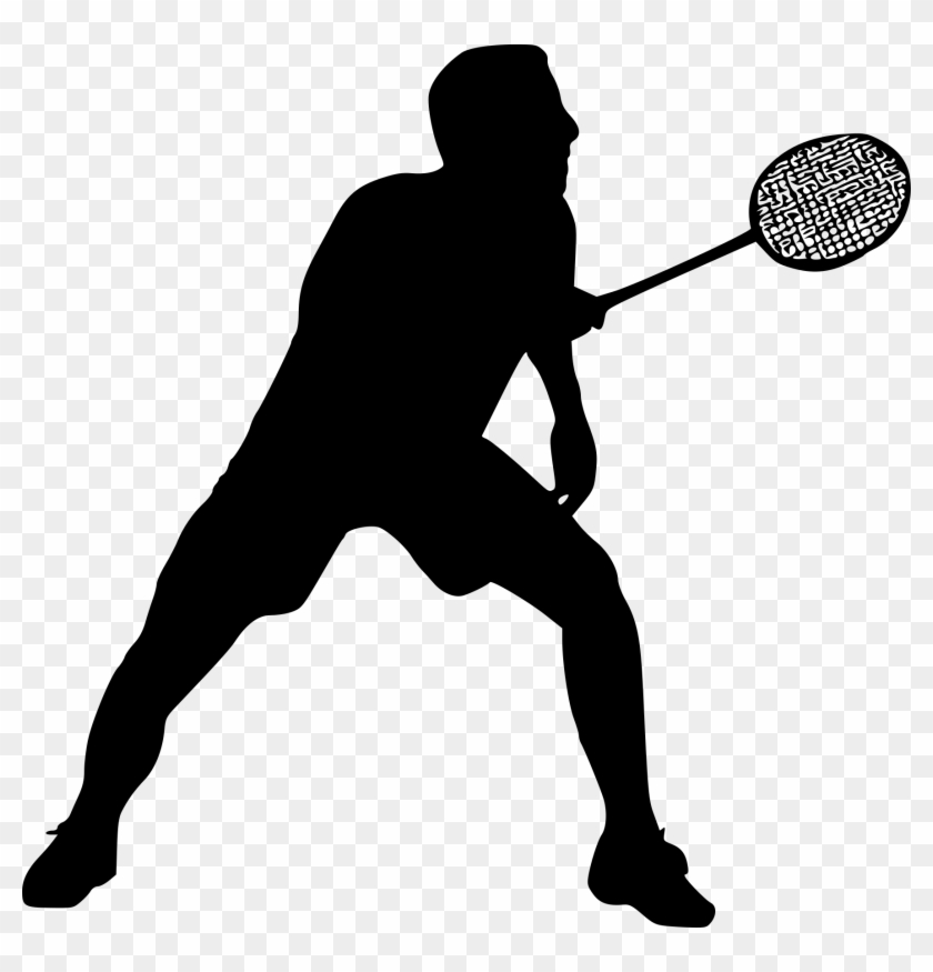 8 Badminton Silhouette - Badmintan Player Png #66426