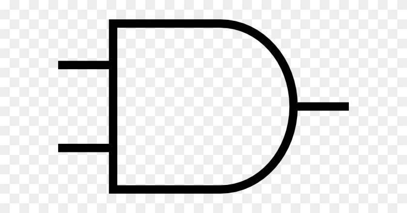 And Gate Clip Art - Logic Gate Png #66492