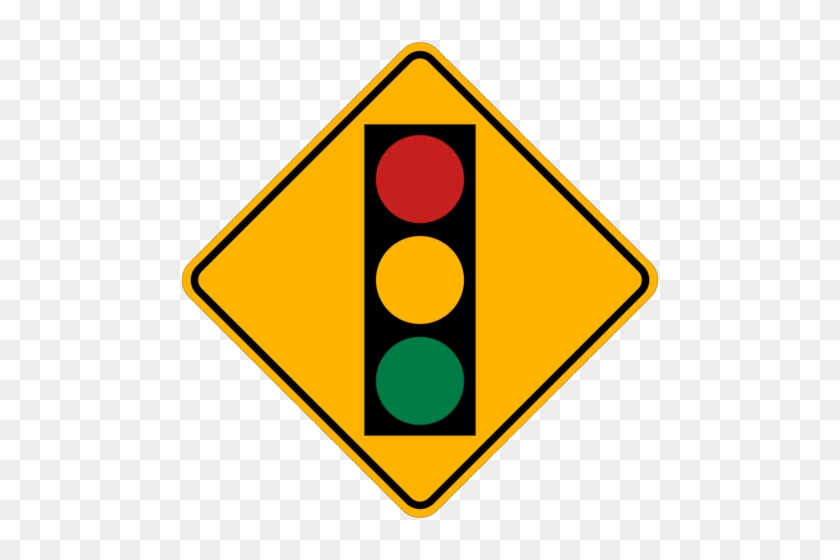 Chic Inspiration Stoplight Clipart Traffic Light Signs - Traffic Light Ahead Sign #66585