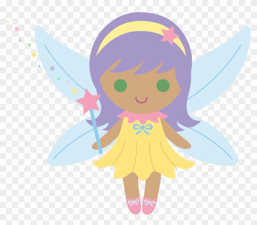Little Fairy With Purple Hair - Cartoon Fairy Hair #66619