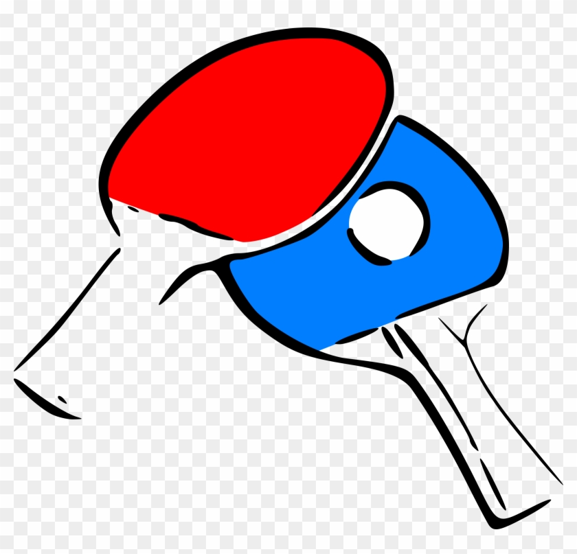 28 Collection Of Table Tennis Bat Clipart - Table Tennis Clip Art #66734