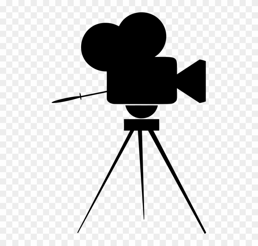 Vintage Movie Cinema Film Camera Icon Svg - Movie Camera Icon #66853