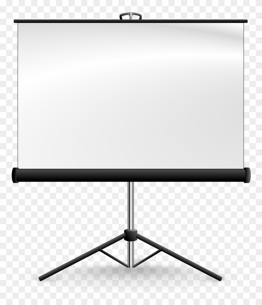 Lcd Screen Clipart, Vector Clip Art Online, Royalty - Projector Screen Png Vector #66925