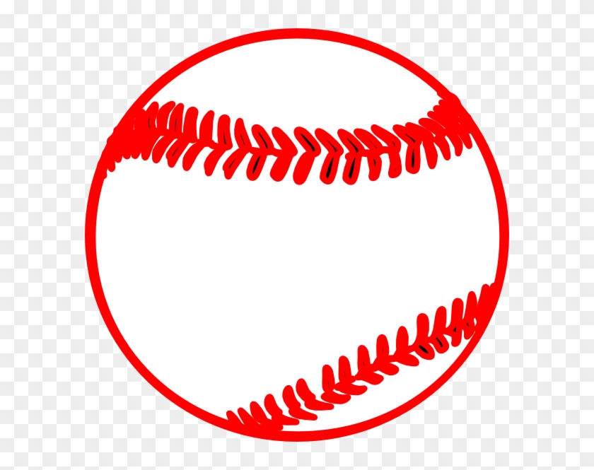 Red Thick Baseball Clip Art - Basketball Clip Art #67067