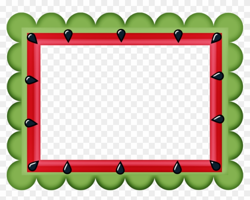 Say Hello - Watermelon Border Clipart #67121