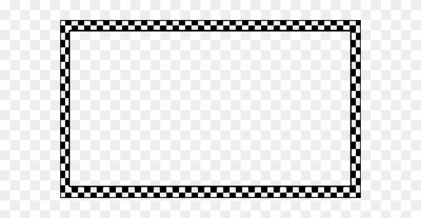 Race Track Border Clipart - Checkerboard Border Clip Art #67170