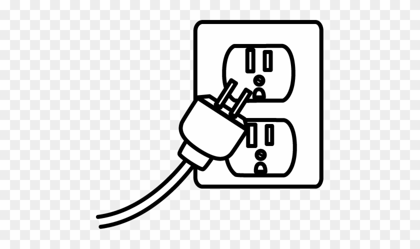 Image Of Electrical Clipart Black And White Electrical - Plug Black And White #67275