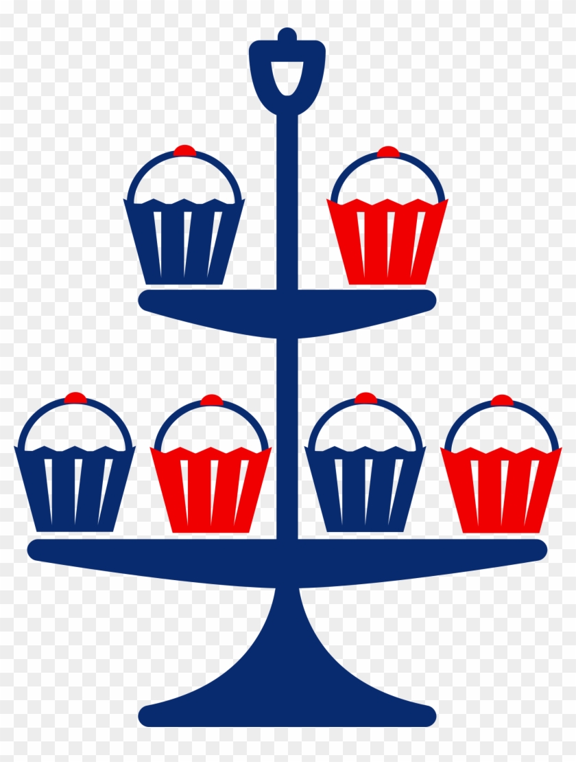 Cup Cake Stand Clip Art - Free Clipart Cake Stand #67570