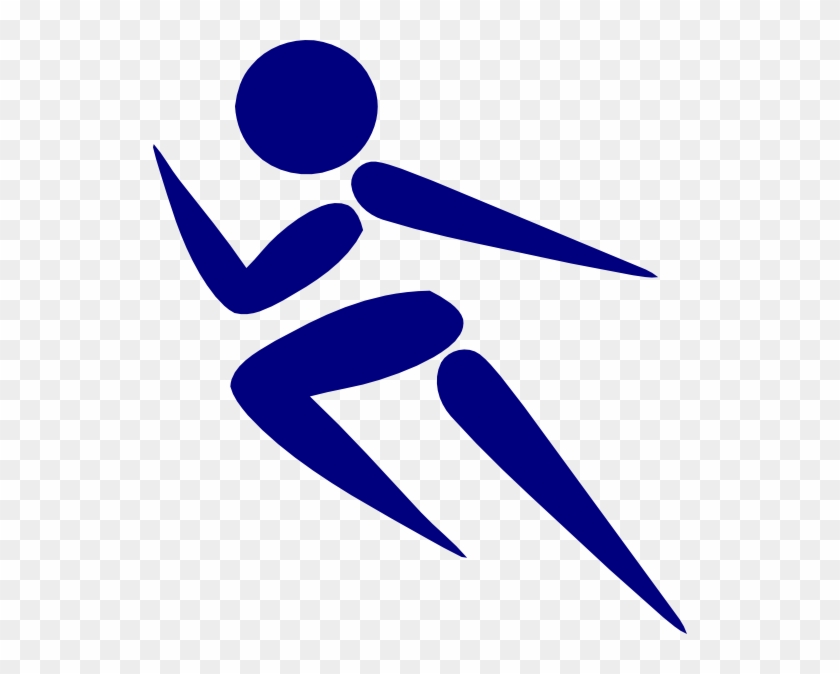 Running Clipart Blue #67594