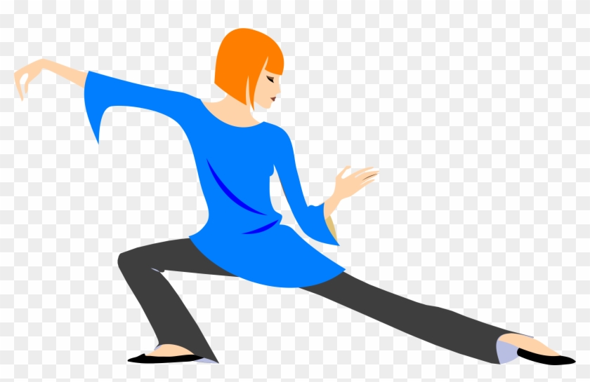 Free Woman Practicing Yoga Clip Art - Position Clipart #67616