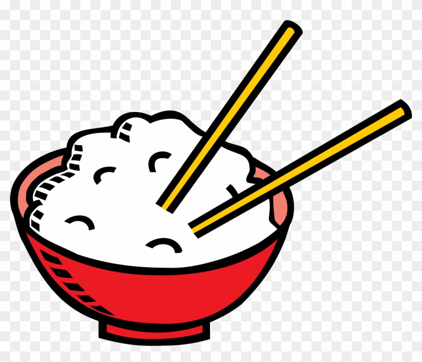 Chopsticks Clip Art - Rice Clipart #67638