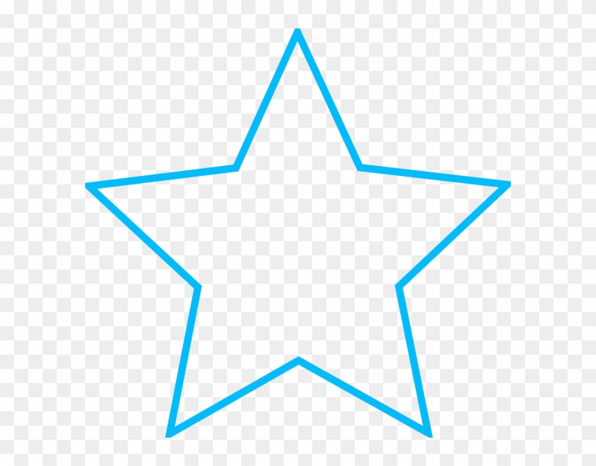 Star With Blue Outline #67781