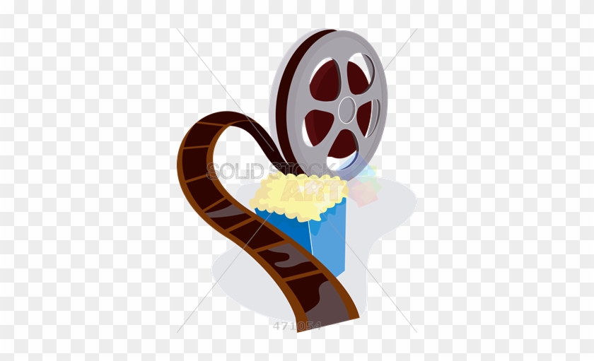Stock Illustration Of Retro Cartoon Drawing Of Movie - Movie Film #67935