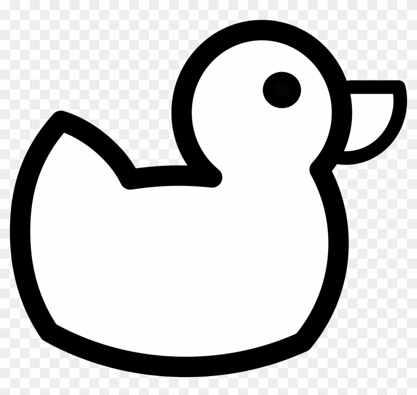 Endorsed Outline Of A Duck Mormon Share Baby White - Duck Outline #68050