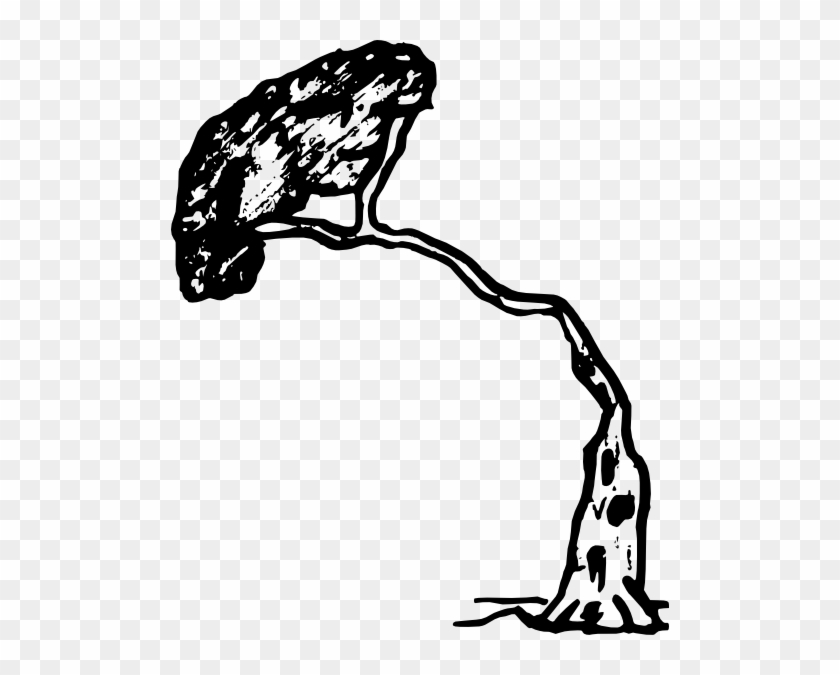 Pine Tree Clip Art - Tree Falling In Black And White #386031