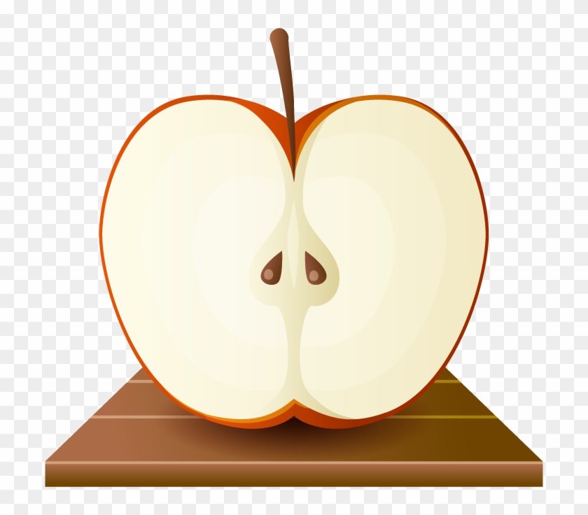 Apple Fruit Slice - Euclidean Vector #386051