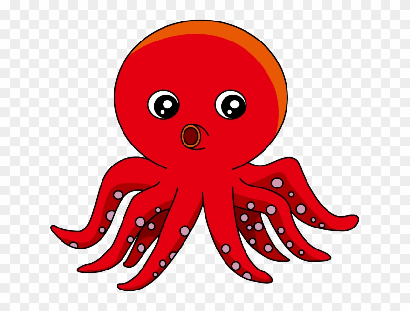 Clipart Octopus Clipart Png - Red Octopus Clipart #386155