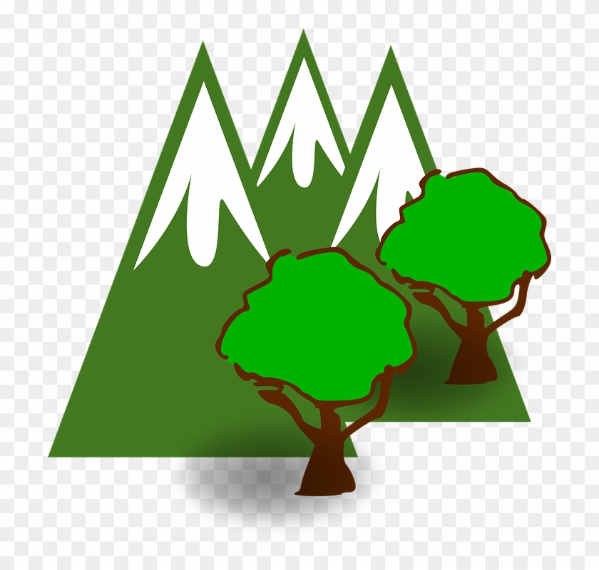 Simple Tree 7, Buy Clip Art - Гора Рисунок Png #386231