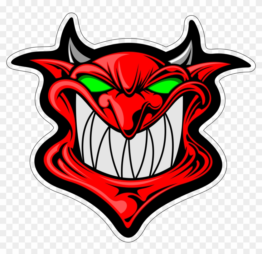 Satanic Clipart Logo - Tête De Démon #386266