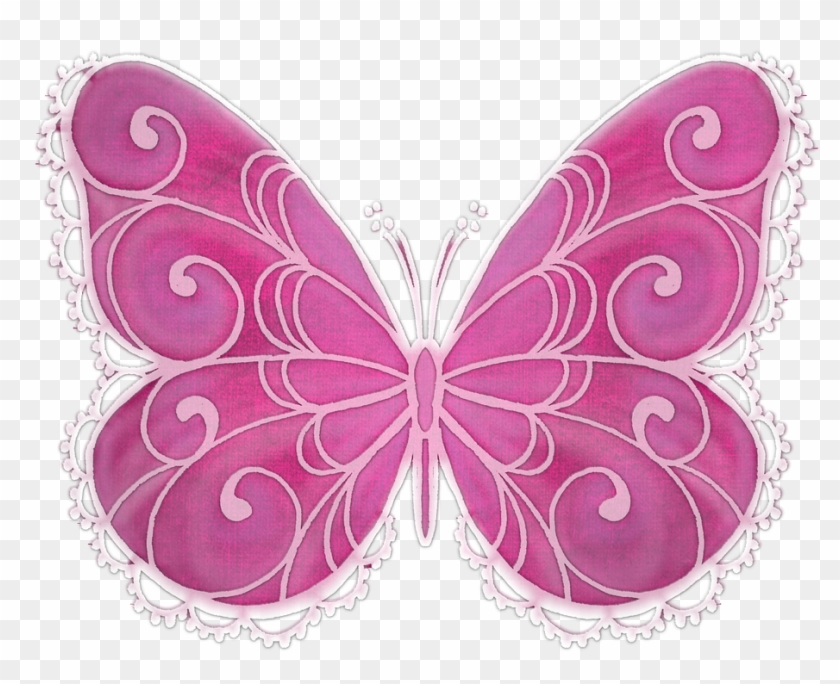 Pink Butterfly Clipart 21, - My Daily Summer Journal: Girls Pre-k #386347