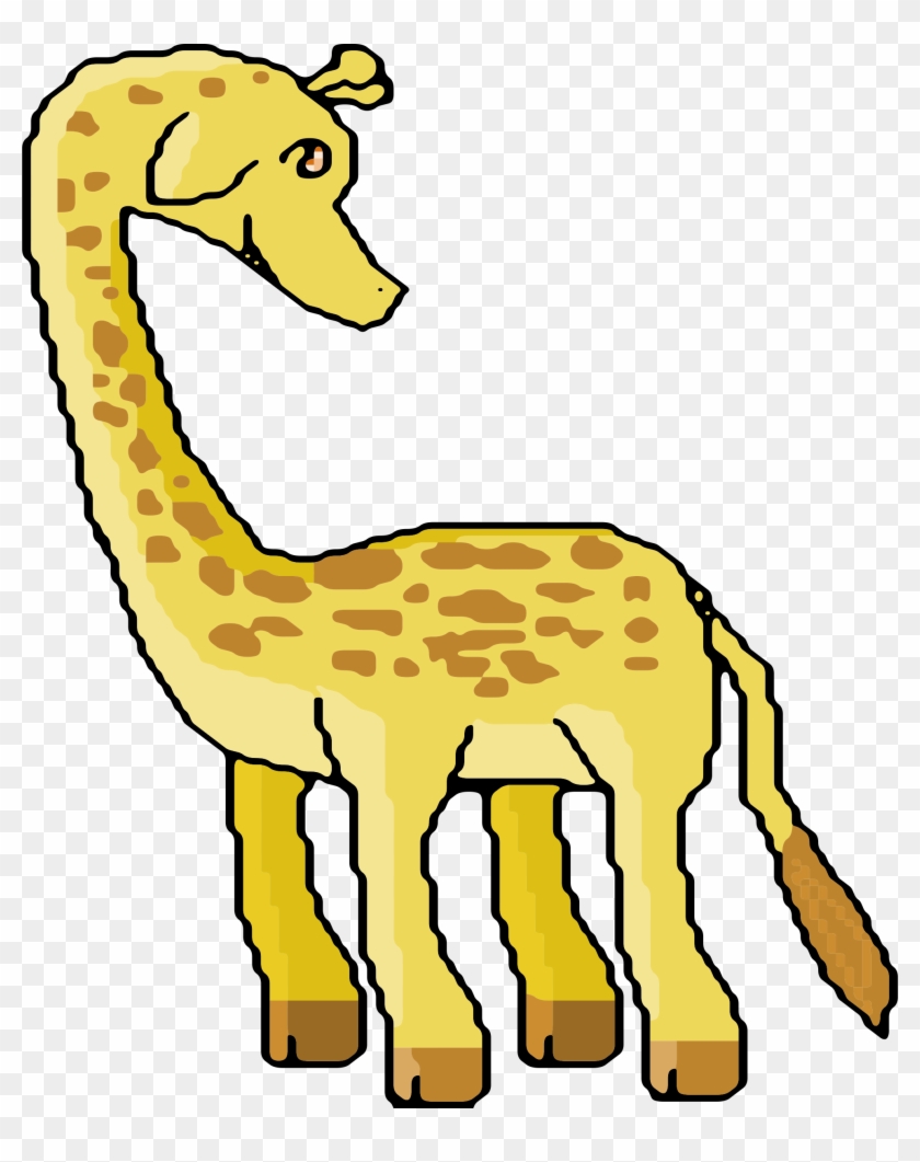 8-bit Giraffe - Pixel #386385