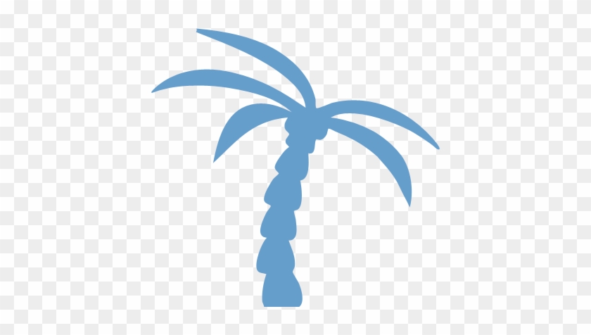 Palm Tree Background - Blue Palm Tree Png #386381