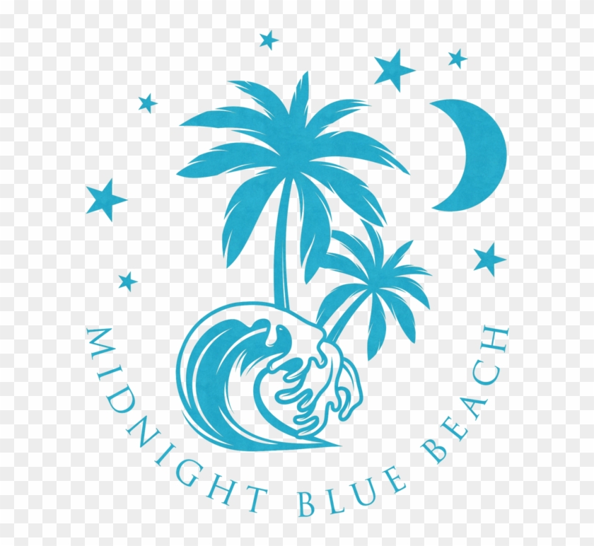 Midnight Blue Beach - Surf Vector Png #386416