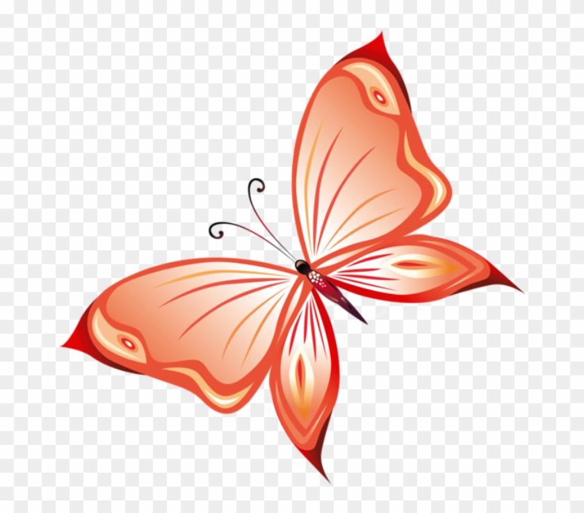 Borboletas Borboleta Laranja Png - Butterfly Clipart Png #386443