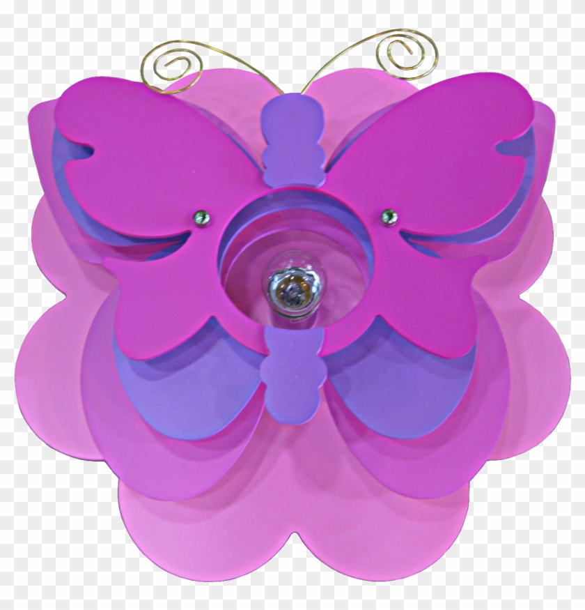 Xx Plafon Mariposa Rosa 1l Borboleta F - Artificial Flower #386455
