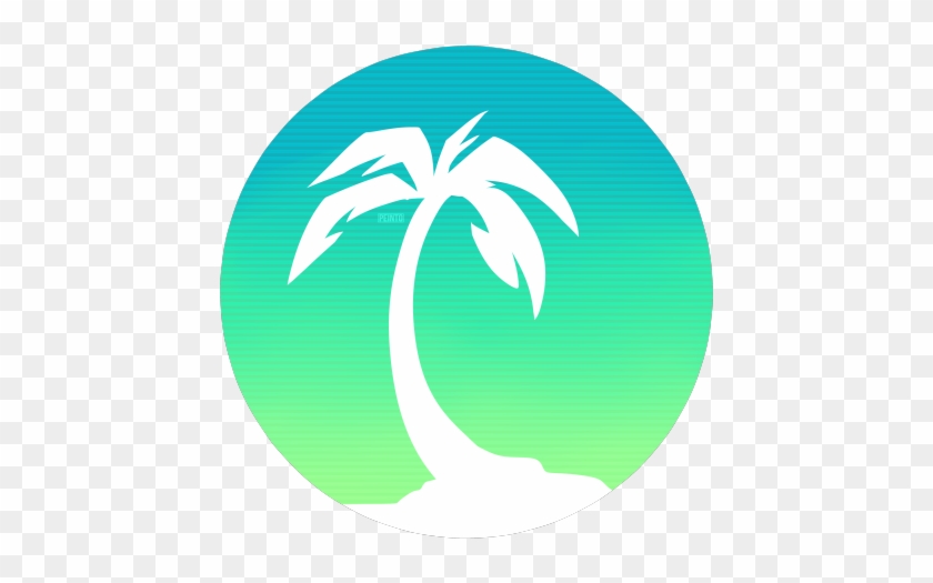 Palm Trees - Circle Palm Tree Png #386479