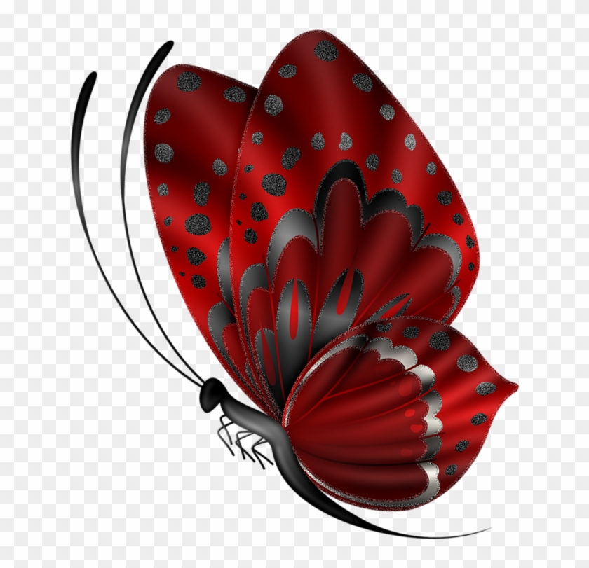 ‿✿⁀butterflies‿✿⁀ - Clip Art Butterfly Red #386492