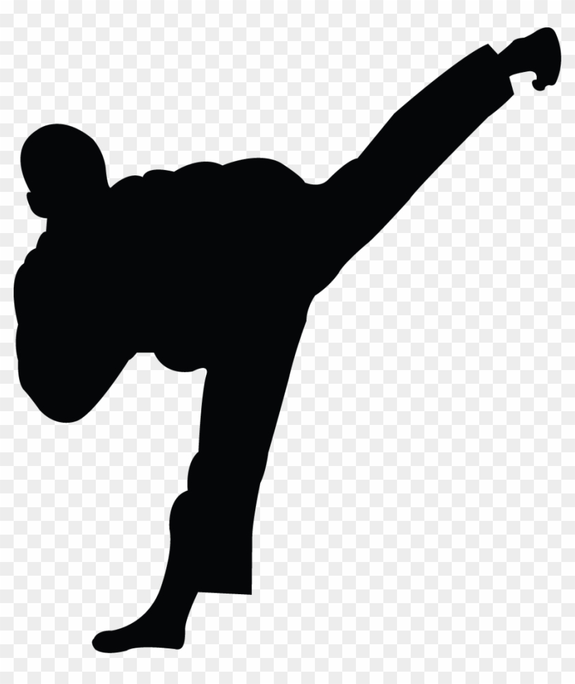 Karate Silhouette Cliparts - Tae Kwon Do Clip Art #386614
