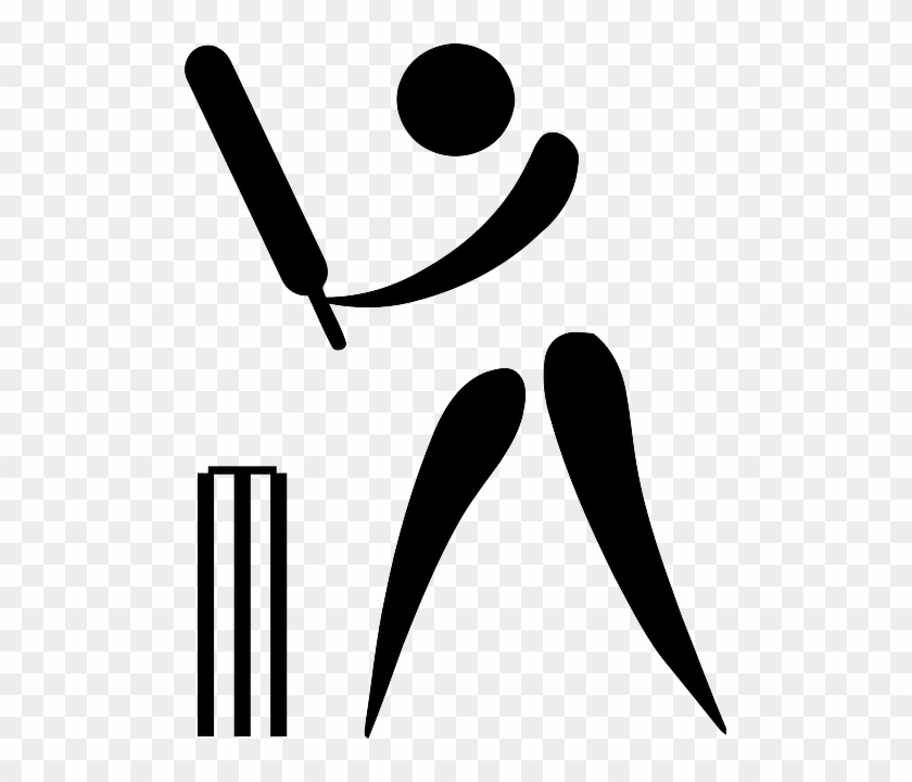 Symbol, Silhouette, Sport, Cartoon, Symbols, Logos - Cricket Game Clip Art #386620