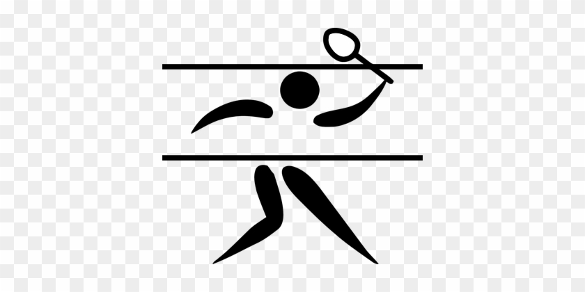 Badminton Sports Logo Pictogram Olympics S - Badminton En Los Juegos Olimpicos #386767