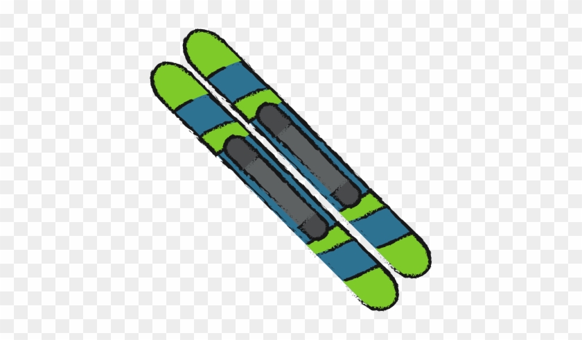 Skis Of Winter Sport Design - Winter Sport #386808