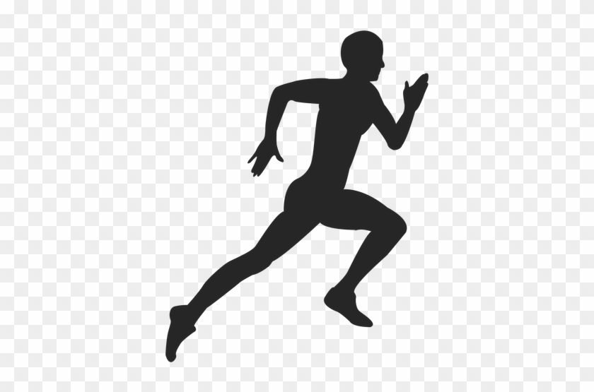 Athletics Running Clipart Png - Running Silhouette Png #386841