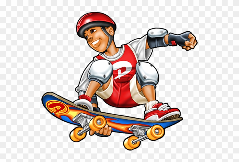 Sport Skateboarding Child Kid On Skateboard Clip Art - Sport Skateboarding Child Kid On Skateboard Clip Art #386883