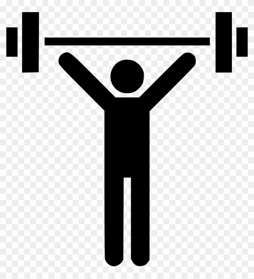 Sport Man Olympics Person Comments - Weight Lifting Clip Art #386869