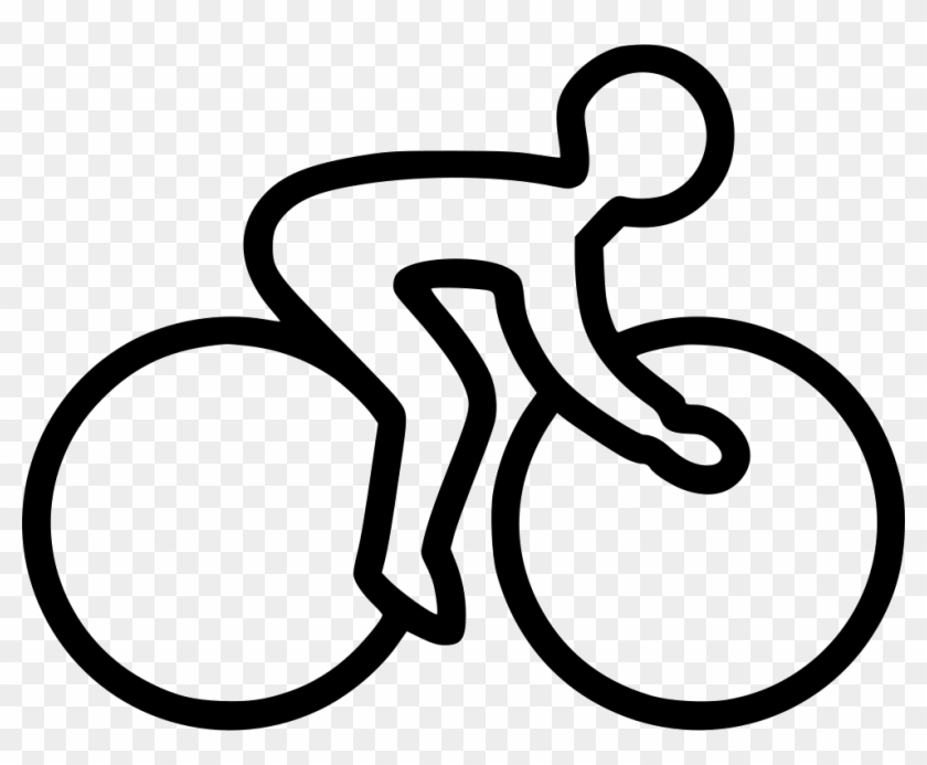 Cycling Bicycle Bike Bicyclist Human Speed Tour France - Line Art #386871