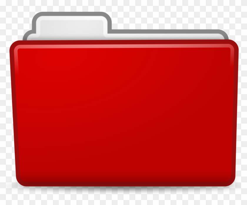 Simple File Folder Clip Art Medium Size - Red Folder Icon Jpg #386892