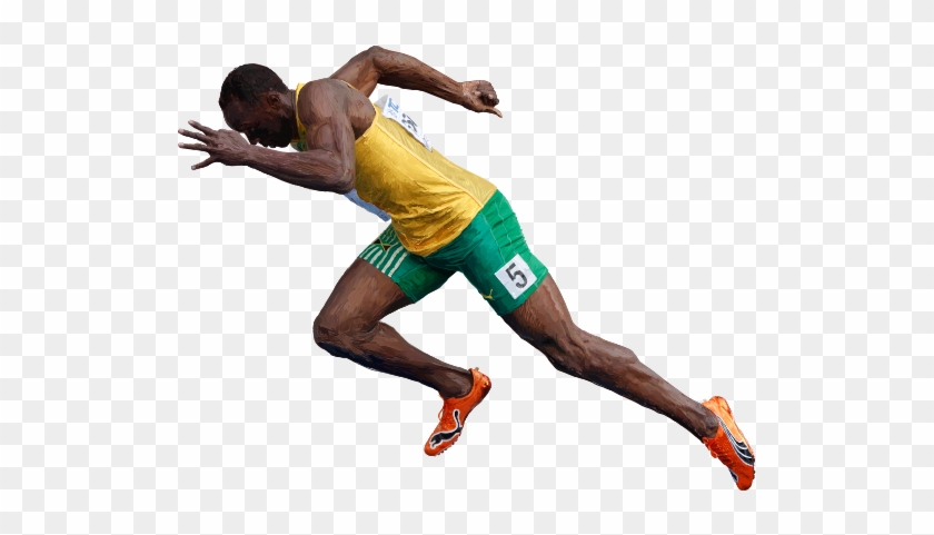 Usain Bolt Png File - Usain Bolt Running Transparent #386894