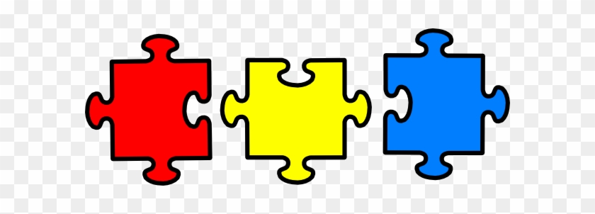 Multi Color Puzzle Clip Art - Jigsaw Piece Black And White #387042