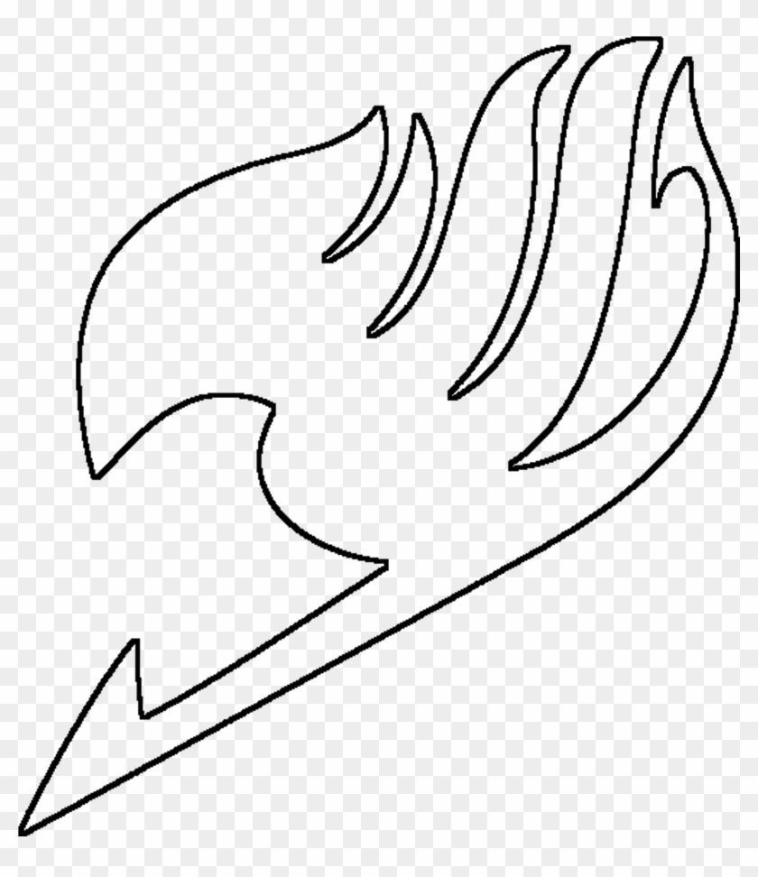 Fairy Tail Symbol Lineart By Fairy Tail Logo White Free Transparent Png Clipart Images Download