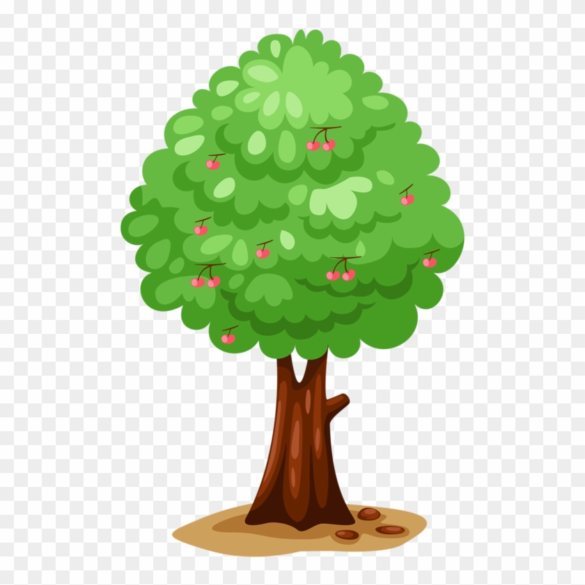 Arbre,png - Arvore Desenho Animado Com Frutas Png #387180