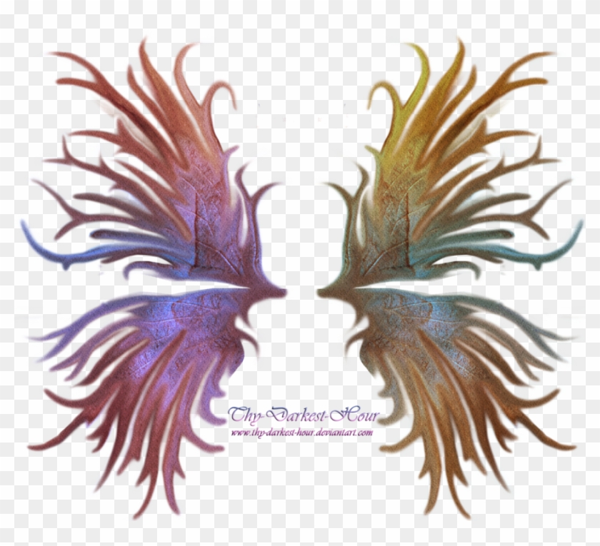 Frilled Fairy Wings 01 By Thy Darkest Hour - Darkest Hour Fairy Wings Png #387218