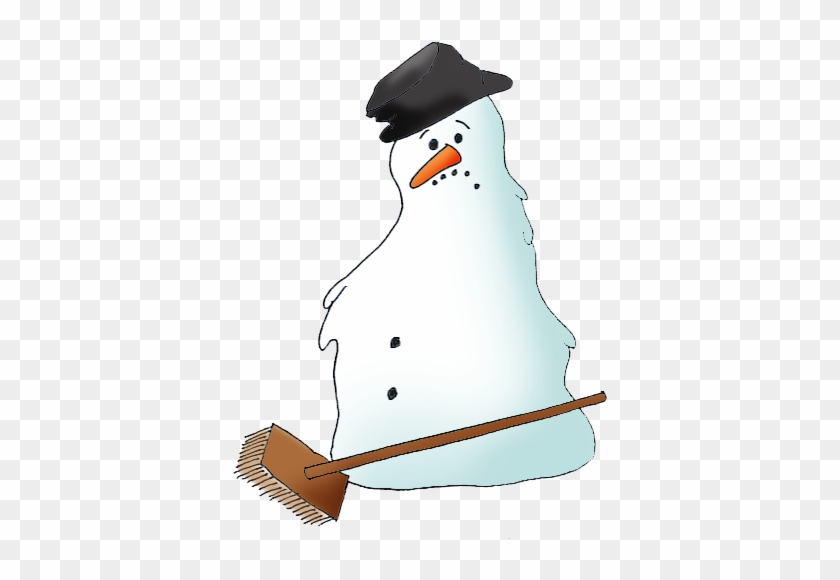 Snowman - Melting Snowman Png #387338