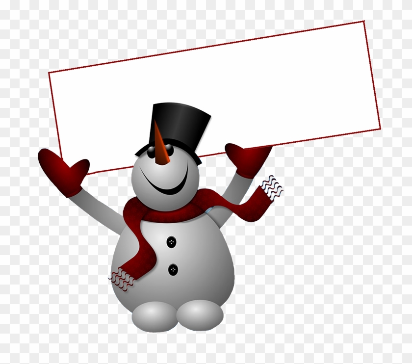 Snowman Clipart - Merry Christmas Winter Snowman. Banner #387347