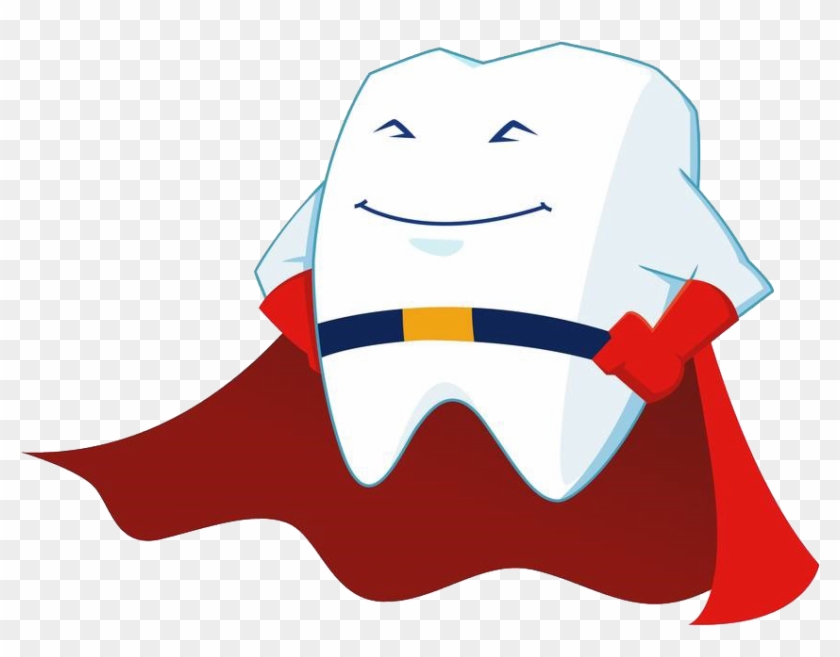 Tooth Superhero Cartoon Royalty-free - Tooth Superhero #387375